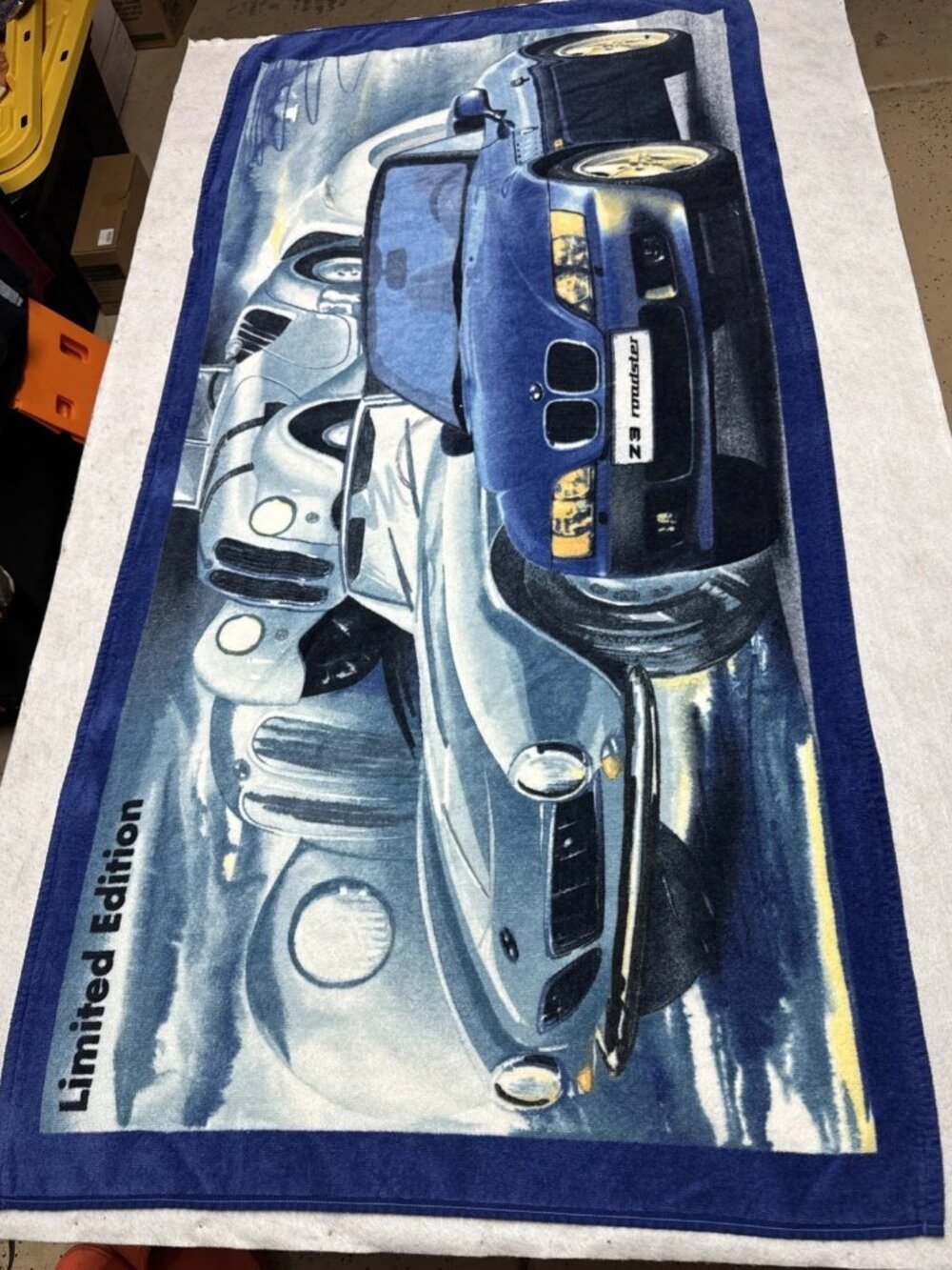 BMW Z3 Roadster Beach Towel Vintage 90s Limited Edition Germany